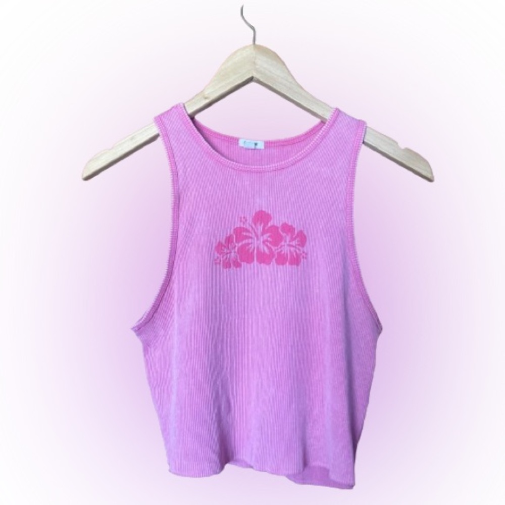 Garage Pink Crop Top